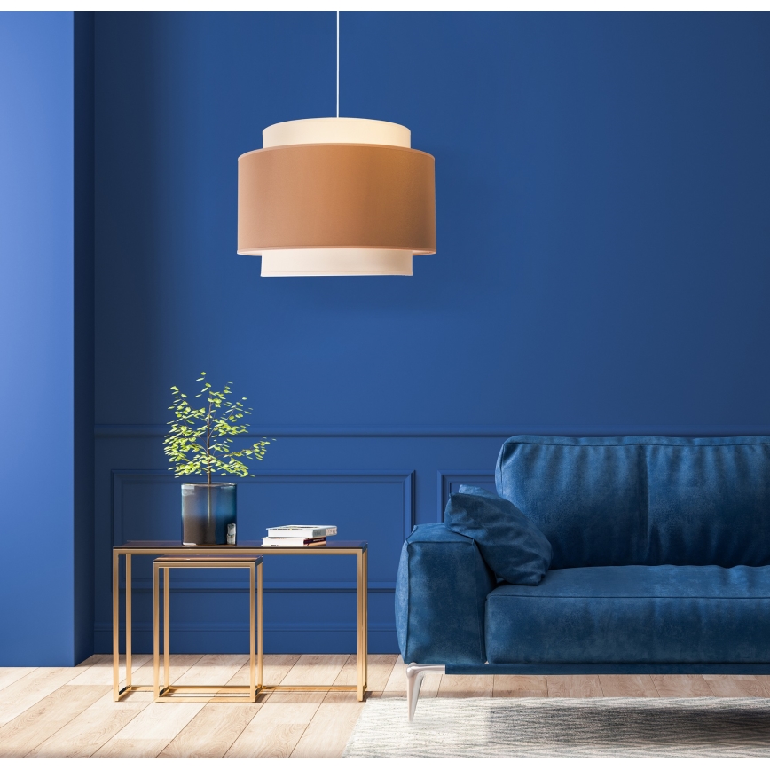 Duolla - Suspension filaire SOHO 1xE27/40W/230V d. 40 cm beige/crème