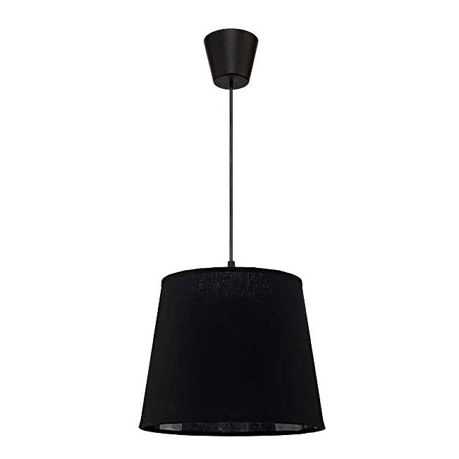 Duolla - Suspension filaire SOLO 1xE27/40W/230V d. 24 cm noir