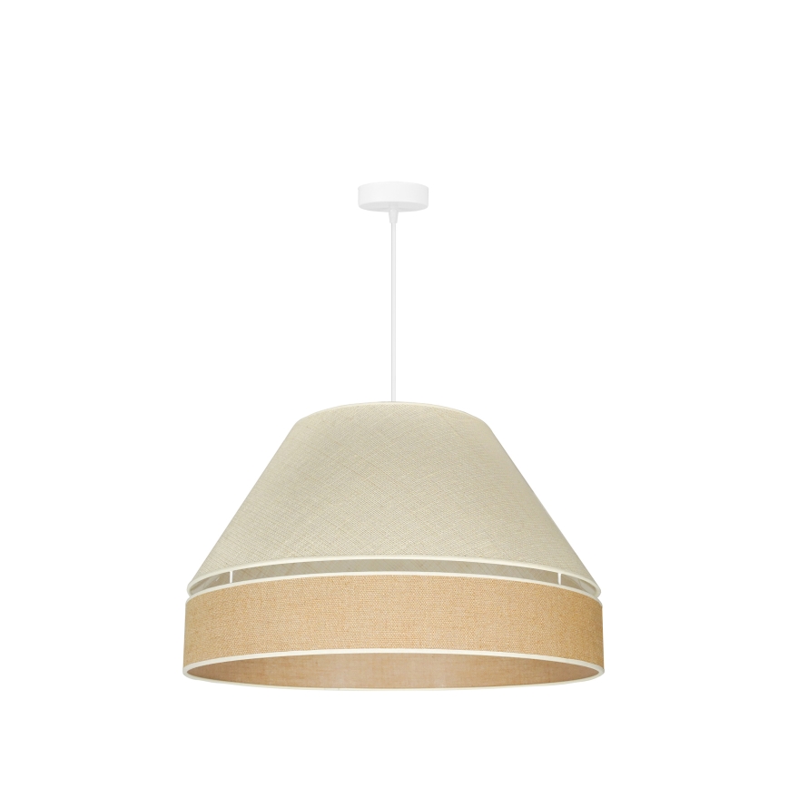 Duolla - Suspension filaire YUTE AVIGNON 1xE27/15W/230V d. 60 cm gris/marron