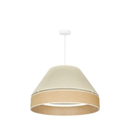 Duolla - Suspension filaire YUTE AVIGNON 1xE27/15W/230V d. 60 cm gris/marron