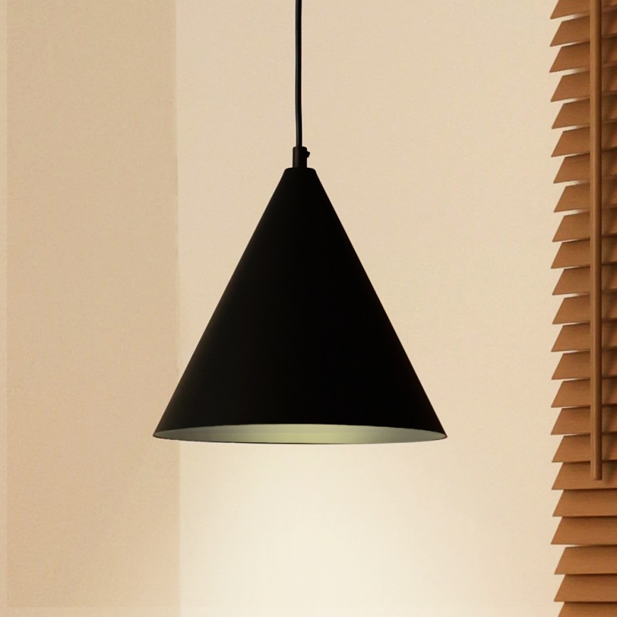 Duolla - Suspension sur câble IRONLINE 1x G9/3 W/230 V Ø 25 cm noir