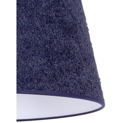 Duolla - Tischleuchte BOUCLE 1xE27/15W/230V d 28 cm blau/Holz