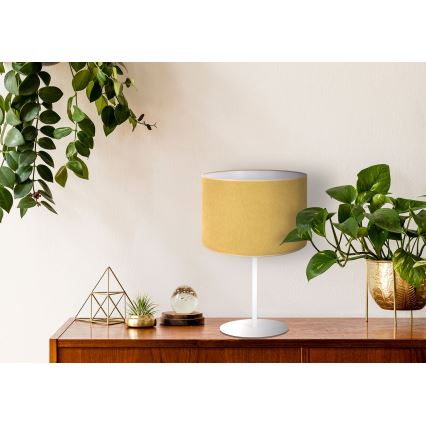 Duolla - Tischleuchte BRISTOL 1xE14/15W/230V d 17,5 cm gelb/weiß