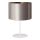 Duolla - Tischleuchte CANNES 1xE14/15W/230V d 20 cm silbern/kupfern/weiß