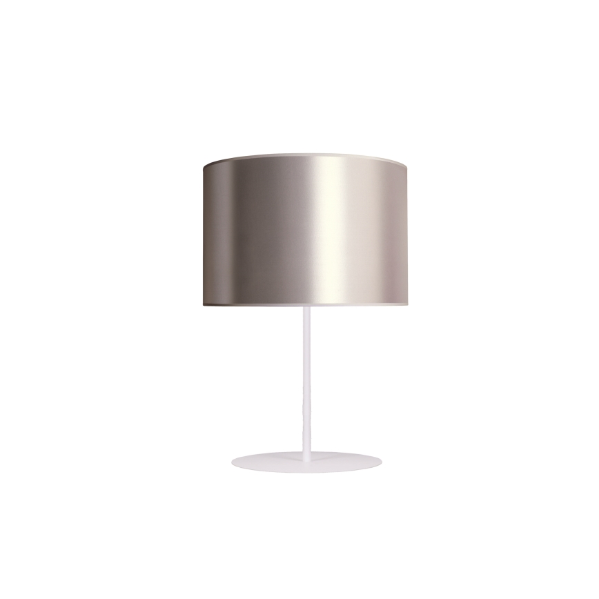 Duolla - Tischleuchte CANNES 1xE14/15W/230V d 20 cm silbern/kupfern/weiß