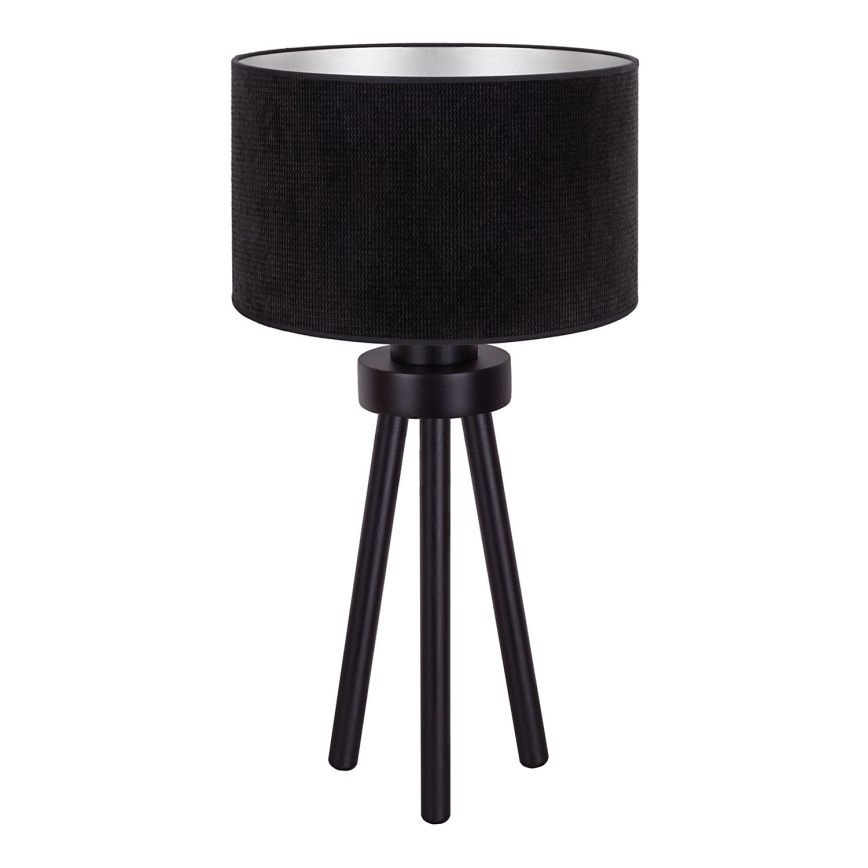 Duolla - Tischleuchte LYON 1xE27/15W/230V d 30 cm schwarz
