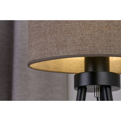 Duolla - Tischleuchte OVAL 1xE27/15W/230V d 30 cm braun