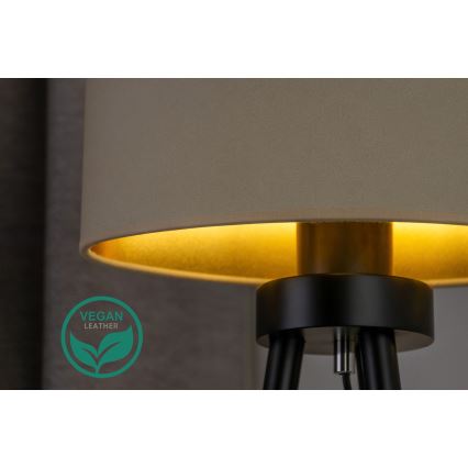 Duolla - Tischleuchte OVAL VEGAN 1xE27/15W/230V d 30 cm cremefarben