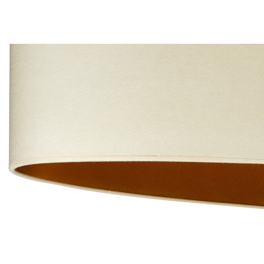 Duolla - Tischleuchte OVAL VEGAN 1xE27/15W/230V d 30 cm cremefarben