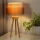 Duolla - Tischleuchte WOOD BOHO 1xE27/15W/230V d 25 cm kupfern/braun/beige