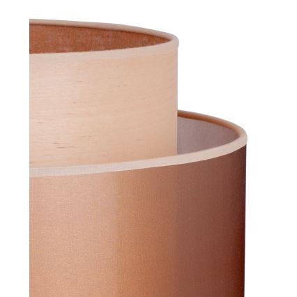 Duolla - Tischleuchte WOOD BOHO 1xE27/15W/230V d 25 cm kupfern/braun/beige
