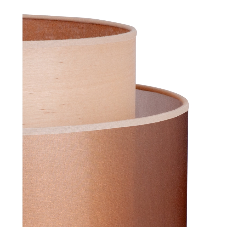 Duolla - Tischleuchte WOOD BOHO 1xE27/15W/230V d 25 cm kupfern/braun/beige