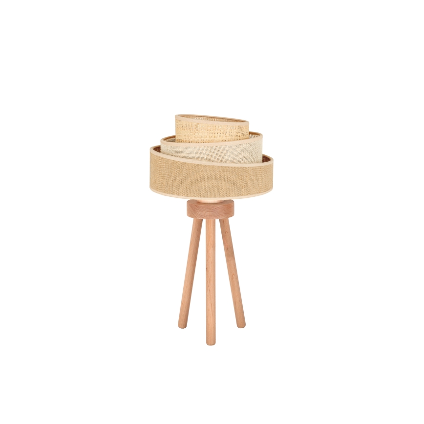 Duolla - Tischleuchte YUTE TRIO 1xE27/15W/230V d 25 cm braun/grau/beige