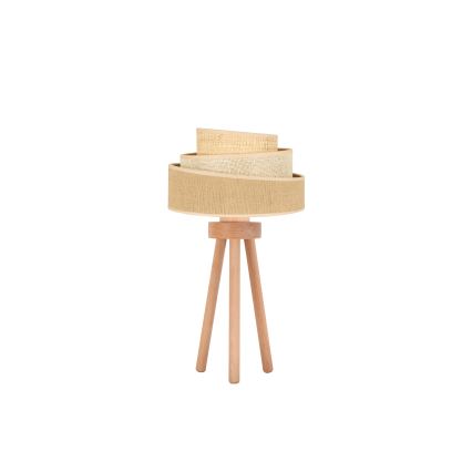 Duolla - Tischleuchte YUTE TRIO 1xE27/15W/230V d 25 cm braun/grau/beige