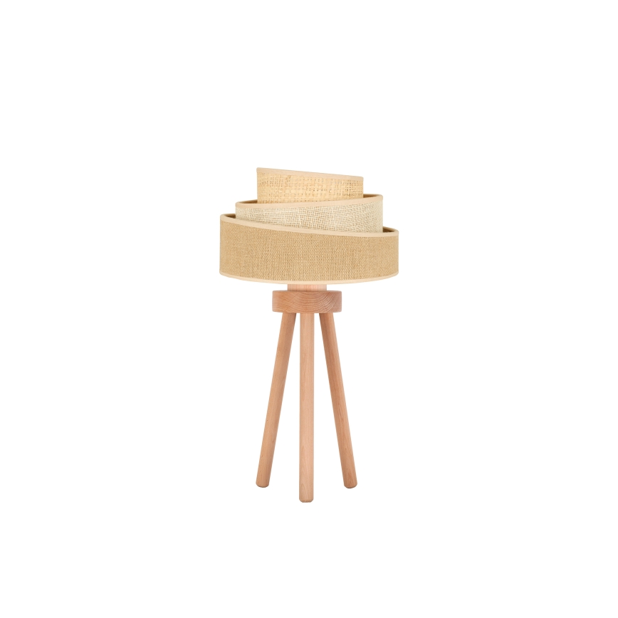 Duolla - Tischleuchte YUTE TRIO 1xE27/15W/230V d 25 cm braun/grau/beige