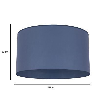 Duolla - Universal-Lampenschirm ROLLER E27 d 40 cm blau