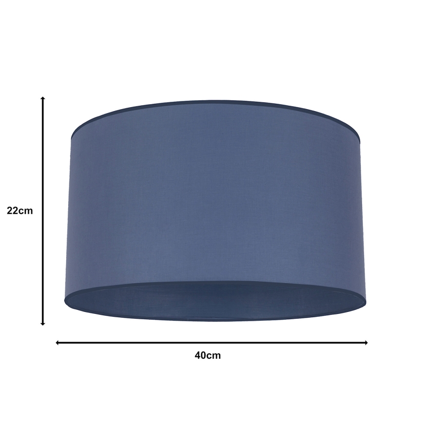 Duolla - Universal-Lampenschirm ROLLER E27 d 40 cm blau