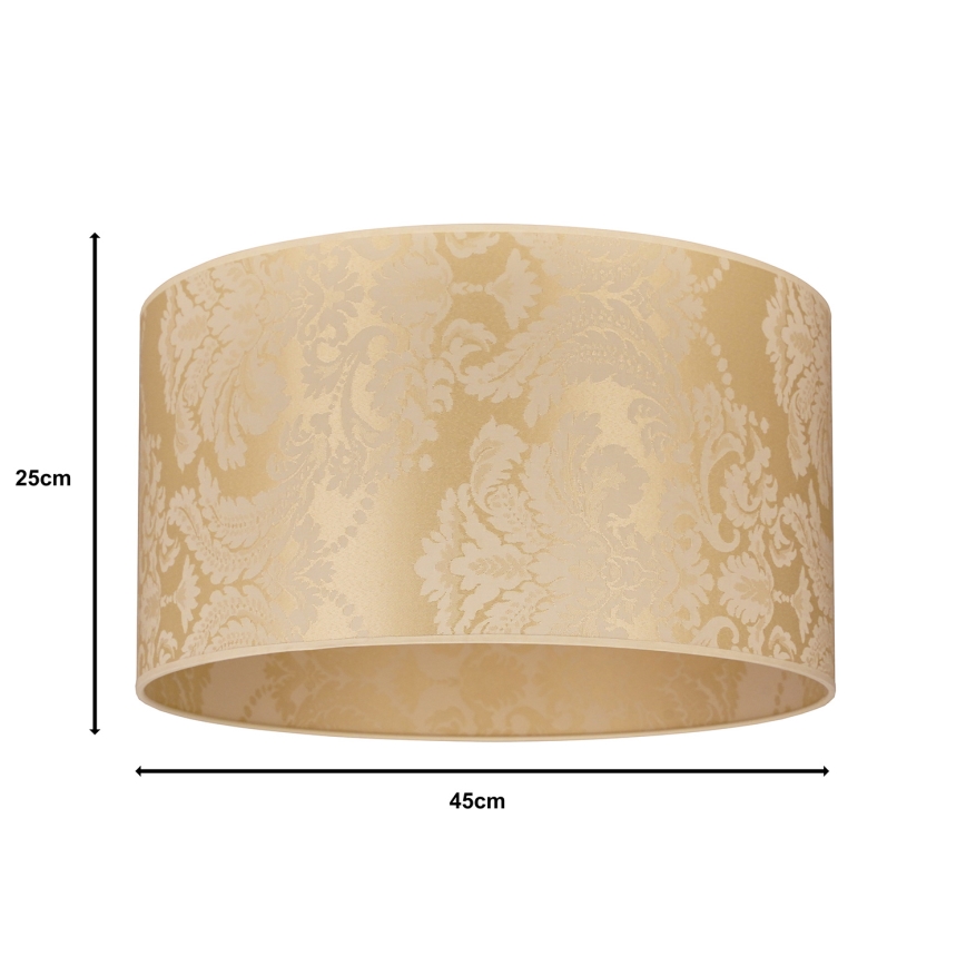 Duolla - Universal-Lampenschirm ROLLER E27 d 45 cm golden