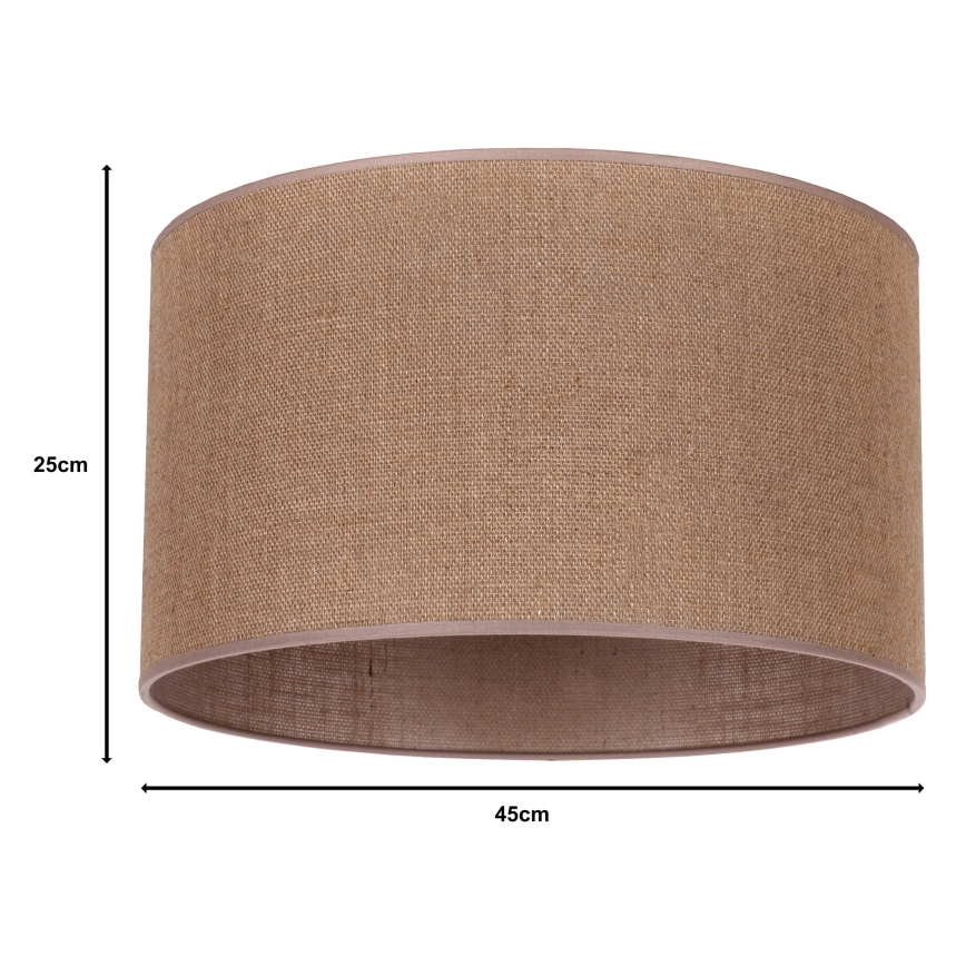 Duolla - Universal-Lampenschirm ROLLER E27 d 50 cm braun