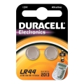 Duracell - 2 pce Pile alcaline LR44/A76 1,5V 150 mAh