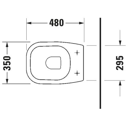 Duravit 21080900002 - Stand-WC D-CODE Keramik/hochglanzweiß