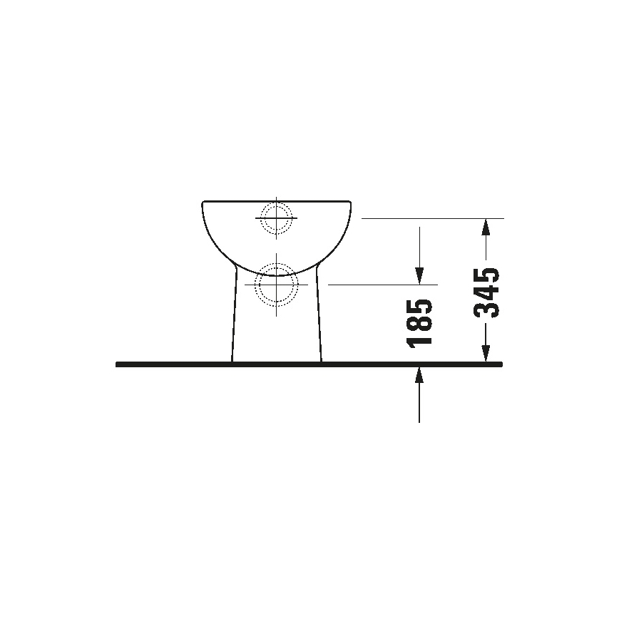 Duravit 21080900002 - Stand-WC D-CODE Keramik/hochglanzweiß