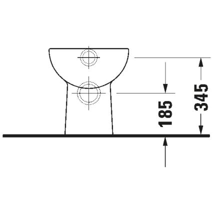 Duravit 21080900002 - WC a pavimento D-CODE in ceramica/bianco lucido