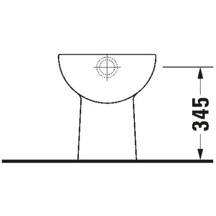 Duravit 21100100002 - Stand-WC D-CODE Keramik/glänzendes Weiß