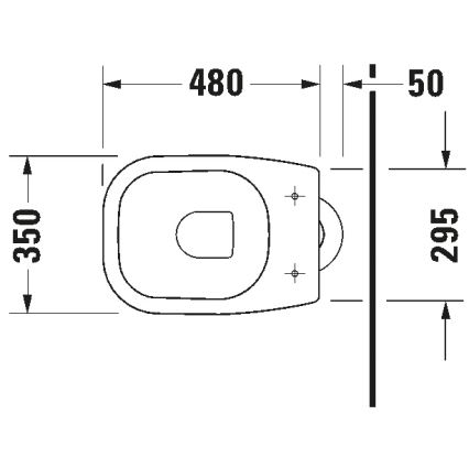 Duravit 21100100002 - Vaso a pavimento D-CODE in ceramica, bianco lucido