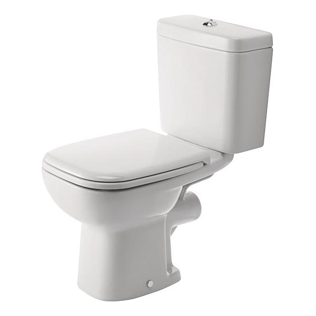 Duravit 21110900002 - Kombi-WC D-CODE, Keramik, Hochglanzweiß