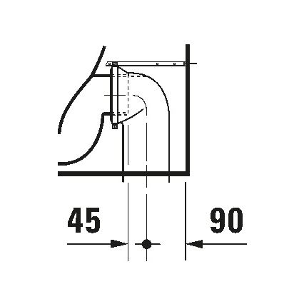 Duravit 21150900002 - WC a pavimento D-CODE ceramica/bianco lucido