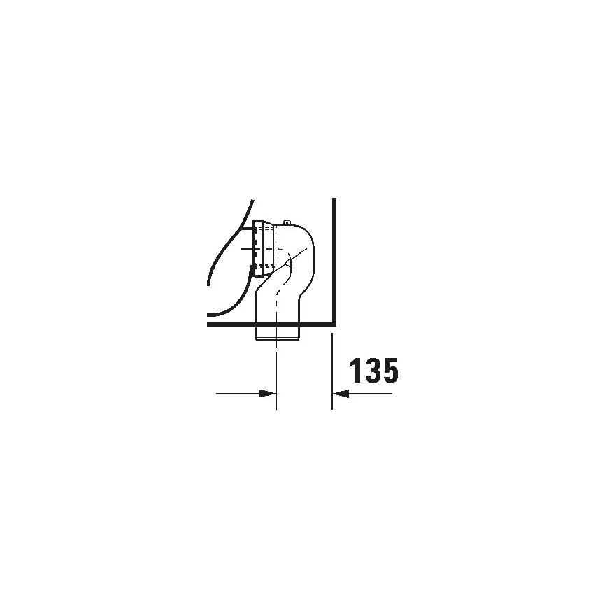 Duravit 21150900002 - WC sur pied D-CODE céramique/blanc brillant