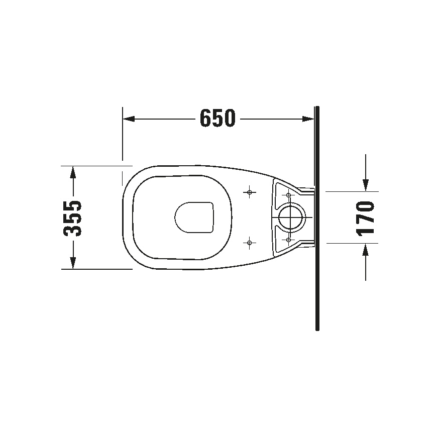 Duravit 21180900002 - Kombi-WC D-CODE Keramik/glänzend weiß