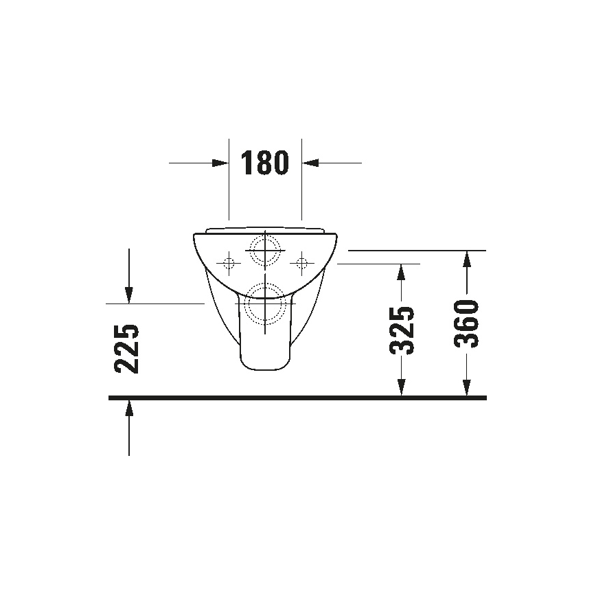 Duravit 22110900002 - WC sospeso D-CODE ceramica/bianco lucido