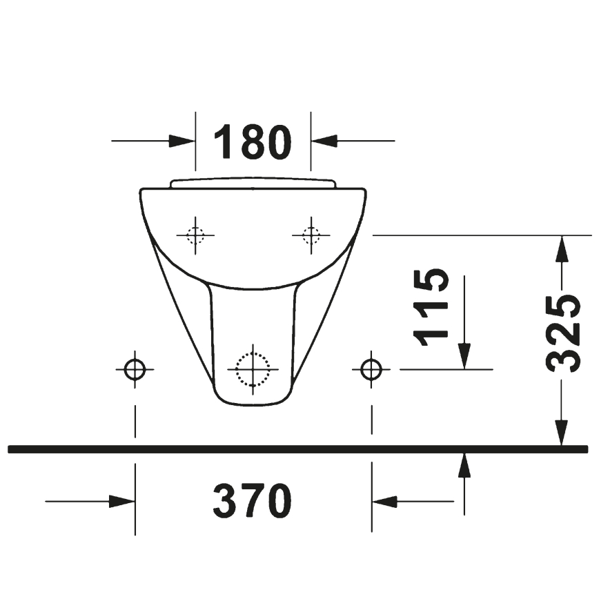 Duravit 22371500002 - Bidet sospeso D-CODE in ceramica, bianco lucido