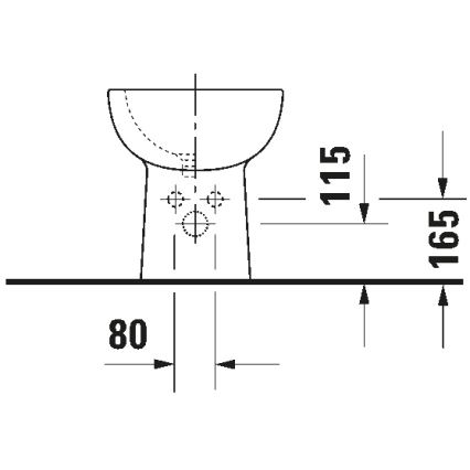 Duravit 22411000002 - Bidet a pavimento D-CODE 35,5x52,5 cm ceramica/bianco lucido