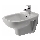 Duravit 22571500002 - Bidet sospeso D-CODE ceramica/bianco lucido