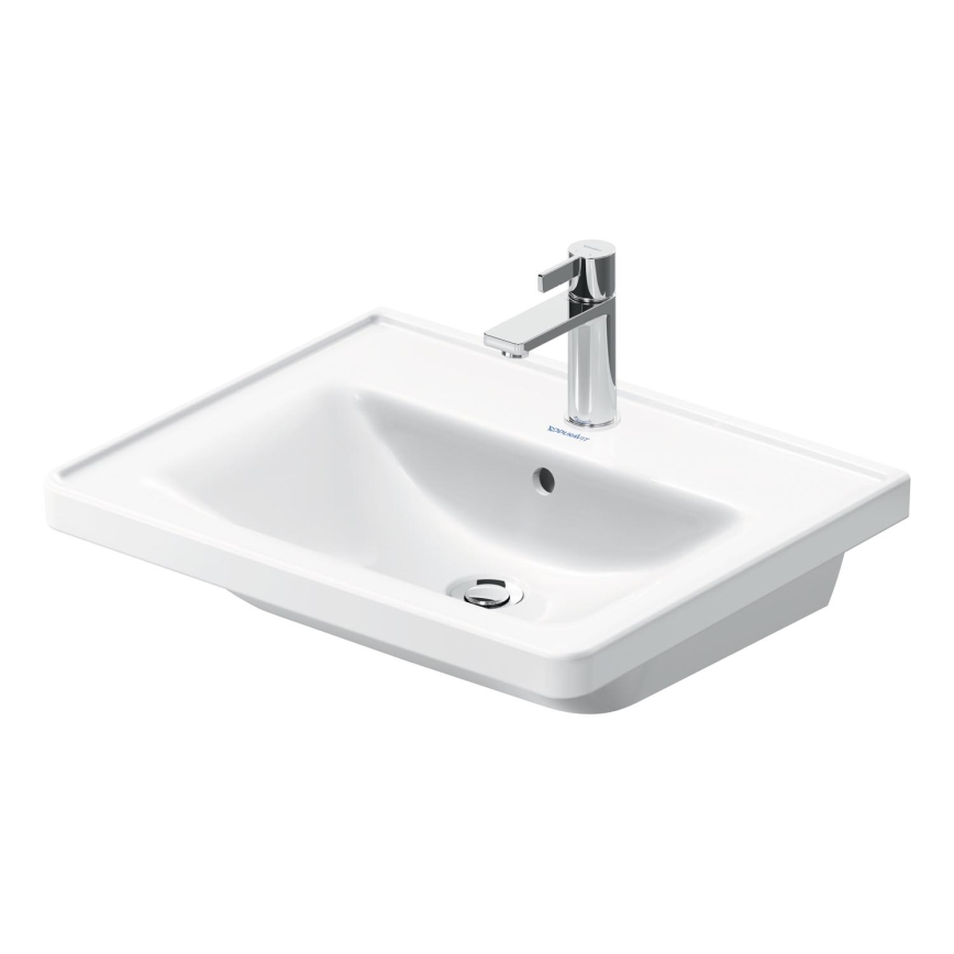 Duravit 2367600000 - Lavabo sospeso D-NEO 60 x 48 cm, ceramica, bianco lucido