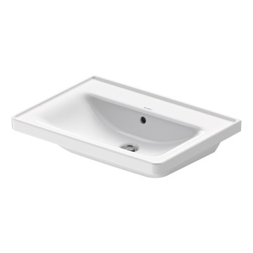 Duravit 2367650060 - Lavabo suspendu D-NEO 65 x 48 cm en céramique, blanc brillant