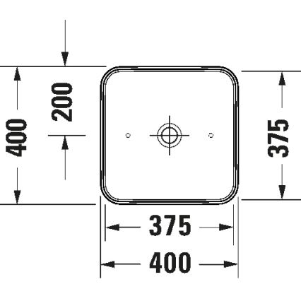 Duravit 2397400070 - Lavabo à poser D-NEO 40x40 cm céramique/blanc brillant