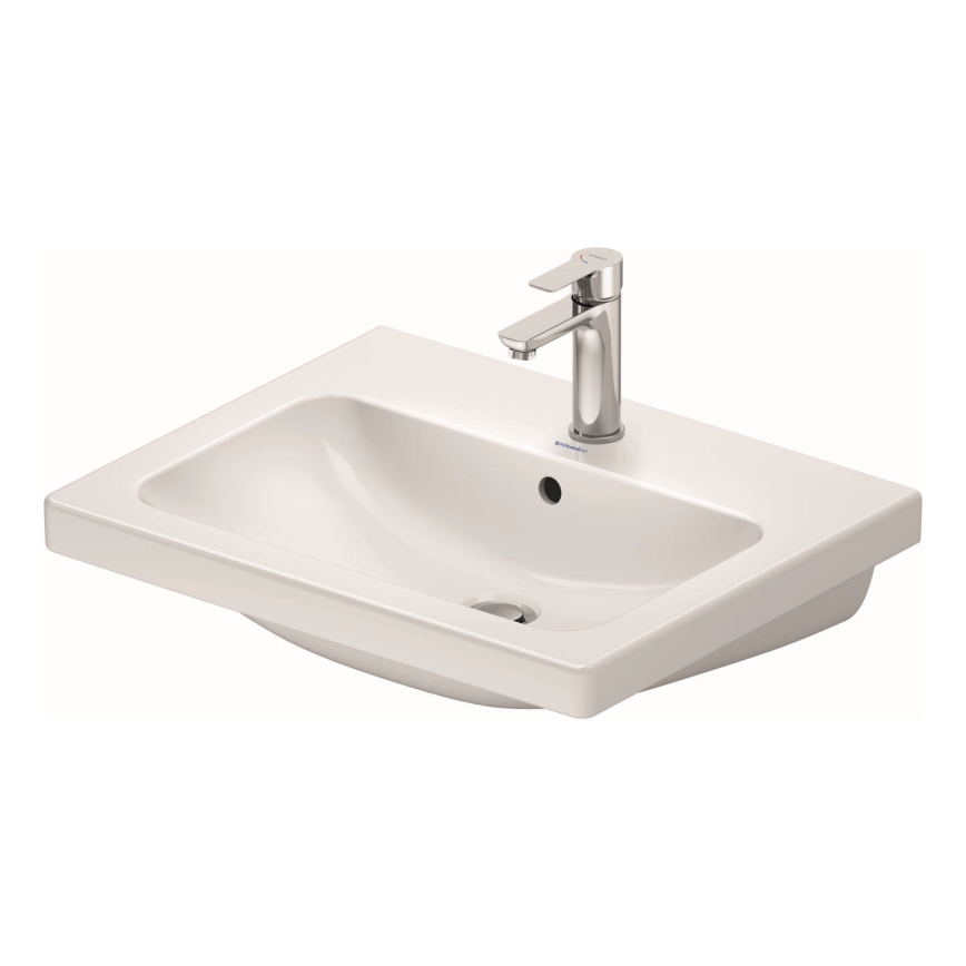 Duravit 23996000002 - Lavabo suspendu D-CODE 60x48 cm céramique/blanc brillant