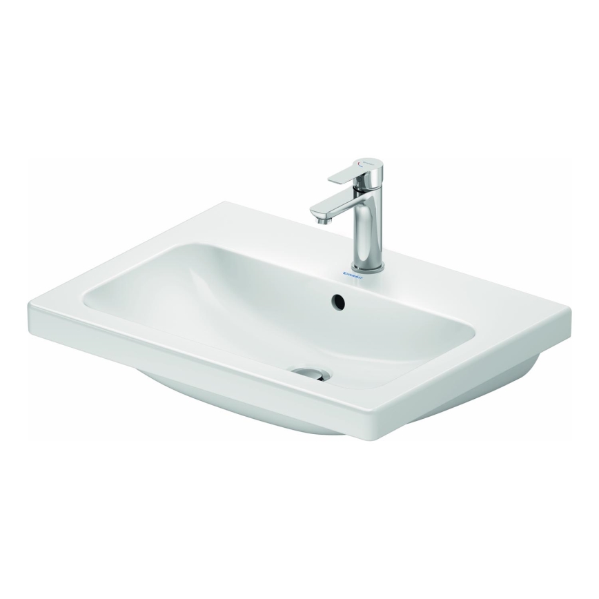 Duravit 23996500002 - Wandhängendes Waschbecken D-CODE 65 x 48 cm Keramik/glänzend weiß