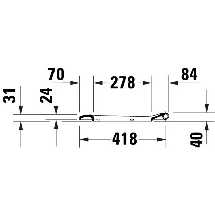 Duravit 28210000 - Abattant de WC D-CODE 37,4x43,3 cm, blanc