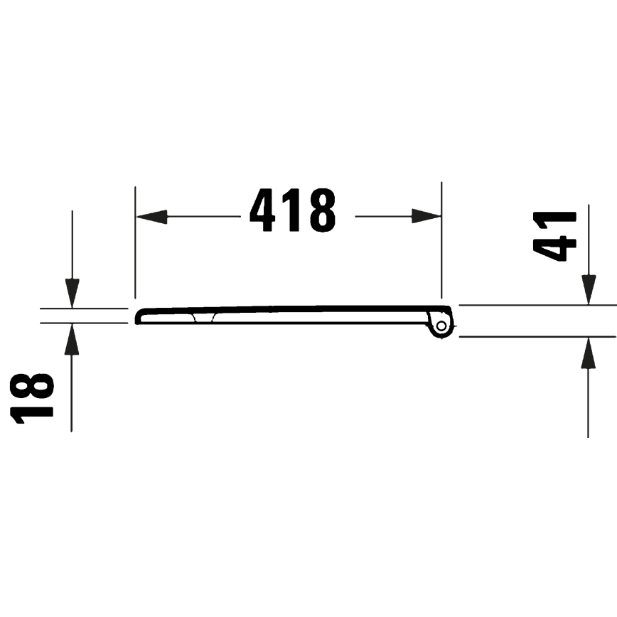 Duravit 28210000 - Abattant de WC D-CODE 37,4x43,3 cm, blanc
