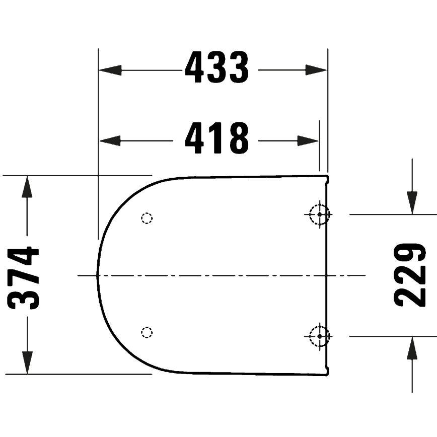 Duravit 28210000 - Sedile per WC D-CODE 37,4x43,3 cm bianco