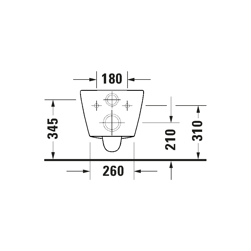 Duravit 49030900B2 - D-CODE Wand-WC mit WC-Sitz, Keramik, glänzend weiß