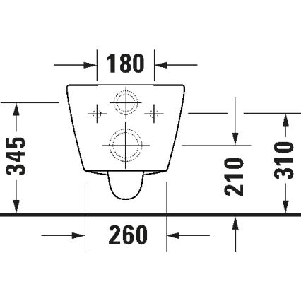 Duravit 49030900B2 - WC suspendu D-CODE avec abattant, céramique / blanc brillant