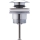 Duravit 50521000 - Bonde de lavabo PUSH-OPEN Ø 6,3 cm, chromé brillant