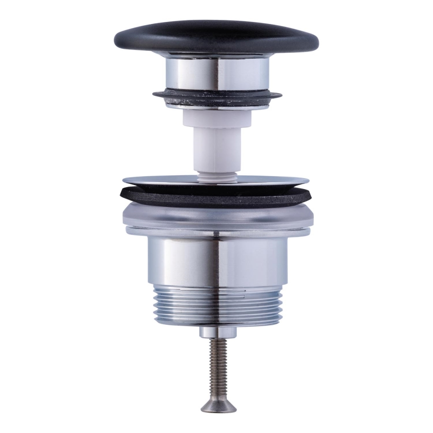 Duravit 50791300 - Piletta per lavabo PUSH-OPEN Ø 6,5 cm, antracite opaco