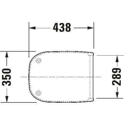 Duravit 67390099 - Abattant WC D-CODE SoftClose 35 x 43,8 cm blanc